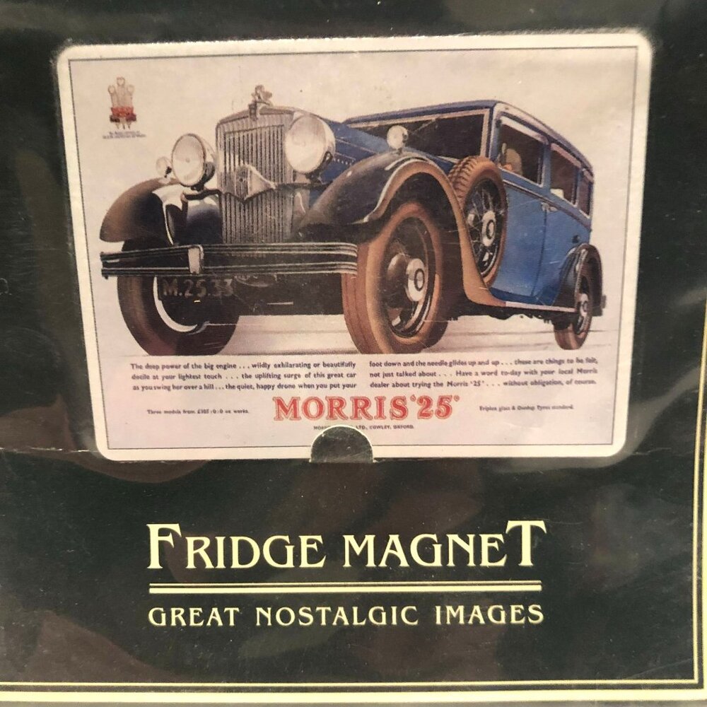 NWT Robert Opie Fridge Magnet Morris 1925 Roadster Sealed in Pack - Picture 2 of 3